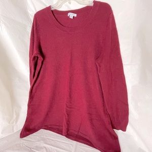 Isaac Mizrahi Live! XL 100% cashmere tunic length sweater
